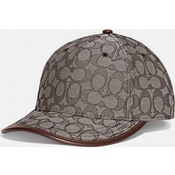 Coach Signature Jacquard Baseball Hat Oak