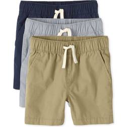 The Children's Place Baby Boys And Toddler Boys Pull on Jogger Shorts,Fin Gray/Flax/Tidal Pack,18-24MONTH