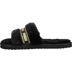 Puma Womens Fluff Slides Sandals Casual Black