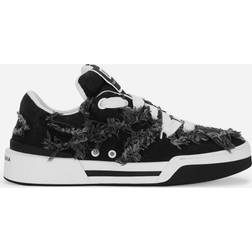 Dolce & Gabbana Black Denim New Roma Sneakers Black