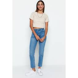 Trendyol Collection Collection Jeans Blau Slim für Damen