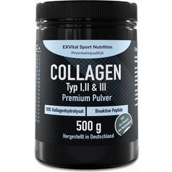 Exvital Collagen Pulver 500 Gramm, Bioaktives Kollagen
