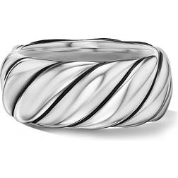 David Yurman Women's Sculpted Cable Band Ring In Sterling Silver Silver Silver