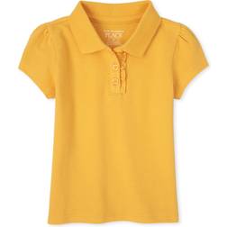 The Children's Place Toddler Uniform Ruffle Pique Polo - Yellow Pencil