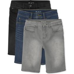 The Children's Place Boy's Stretch Denim Shorts 3-pack - Multi Clr