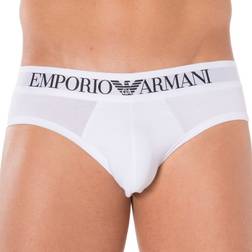 Emporio Armani herr Slip Bokstav ikoniska logotypband, Vit