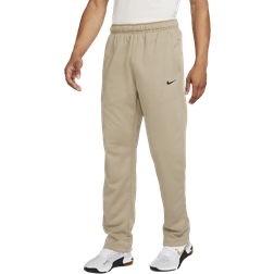 Nike Men's Therma-FIT Open Hem Fitness Pants - Khaki/Black