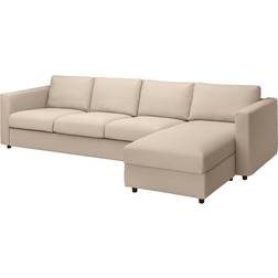 Ikea Vimle with Chaise Longue Hallarp Beige Sofa 322cm 4-Sitzer