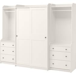 Ikea Aauga White Wandschrank 258x199cm