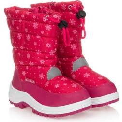 Playshoes Girls Pink Snowflake Snow Boots 22-23