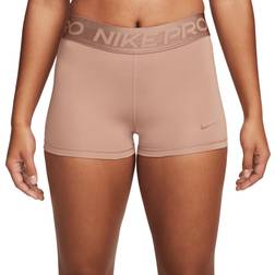 Nike Pro Women's Mid-Rise 3" Shorts - Desert Dust