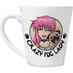 Grindstore Crazy Pug Lady Latte Becher