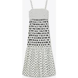 Tory Burch Printed cotton-blend midi dress multicoloured