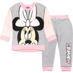 Disney Infant Minnie Mouse Fleece Pullover Sweatshirt & Pants Set - Grey