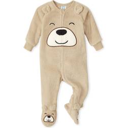 The Children's Place Baby Bear Fleece One Piece Pajamas - Rice Crackers