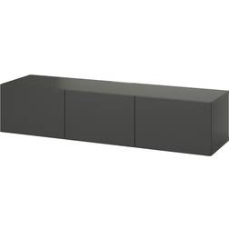 Ikea Besta Dark Grey/Lappviken Dark Grey Fernsehschrank 180x38cm