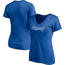 Fanatics Branded Royal Kansas City Royals Steppin Up V-Neck T-Shirt Womens