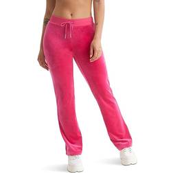 Juicy Couture Og Big Bling Velour Track Pants - Free Love