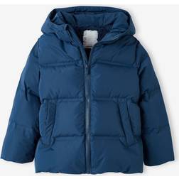 Vertbaudet Boy's Down Jacket with Hood - Blue