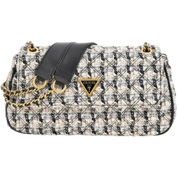 Guess Giully Tweed Convertible Crossbody - Black