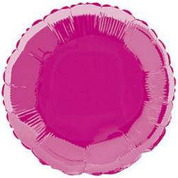 Unique Party One Size, Hot Pink 18 Inch Round Foil Balloon