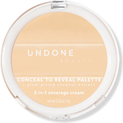 Undone Beauty Conceal To Reveal 3-in-1 Coverage Palette Cream Light