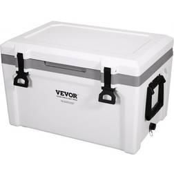 VEVOR Insulated Portable Cooler, 52 qt, Holds 50 Cans, Ice Retention Hard Cooler with Heavy Duty Handle, Ice Chest Lunch Box for Camping, Beach