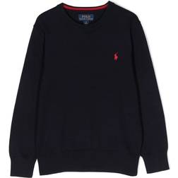 Ralph Lauren Kid's Cotton Logo Embroidered Sweatshirt - Blue