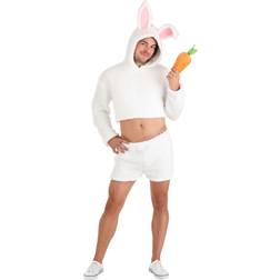 Fun Sexy White Bunny Costume for Men