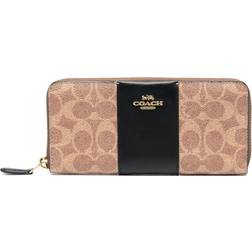 Coach monogram-print zip-around wallet