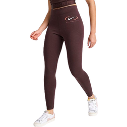 Nike Women's Sportswear Swoosh Leggings - Earth Brown