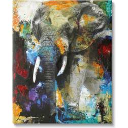 Stupell Industries Layered Elephant Bold Wildlife Framed Art 36x48"