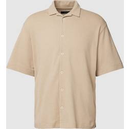 Jack & Jones Premium Freizeithemd mit Knopfleiste Modell 'EZRA' in Beige, Größe