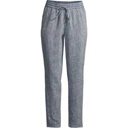 Lands' End Leinen-Jogginghose, Damen, Größe:36 regular, Blau, Leinen, Blau