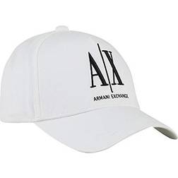 Armani Exchange AX Men's Logo Baseball Hat, White, One