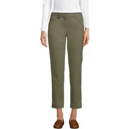 Lands' End Slim Fit 7/8-Chinos, Damen, Größe:40 regular, Grün, Baumwoll-Mischung, Grün