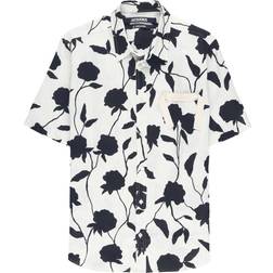 Jacquemus Melo floral-print shirt men Linen/Flax White