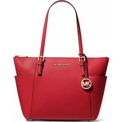 Michael Kors Jet Set Item East West Top Zip Tote - Crimson