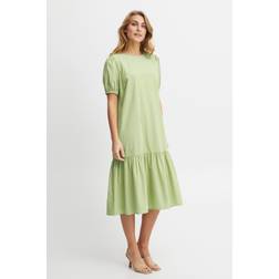 Fransa Kleid in Größe in Grün von 65% Polyester, 35% Baumwolle, für Damen