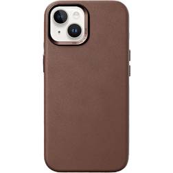 Woodcessories Bio Leather Case MagSafe iPhone 15 Brown