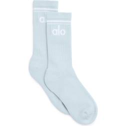 Alo Throwback Sock - Powder Blue/White