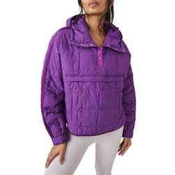 Free People Pippa Packable Pullover Puffer Jacket - Vivid Violet