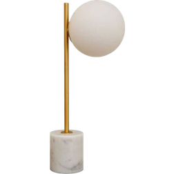 High Light H55 White Marble/Opal/Matt Brass Bordlampe 55cm