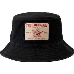 True Religion Logo Bucket Hat - Black