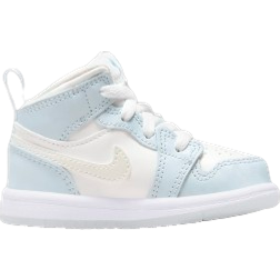 Nike Air Jordan 1 Mid SE Glitter Swoosh TD - Blue Tint/Summit White/White/Ice Blue