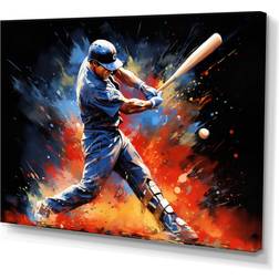 Design Art Baseball Swing Of Emotion II Poster