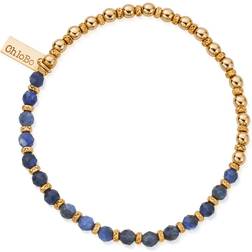 ChloBo Story of the Moon Sodalite Bracelet - Gold/Blue
