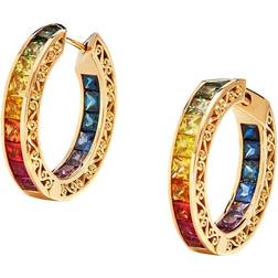 Dolce & Gabbana Hoop Earrings - Gold/Multicolour