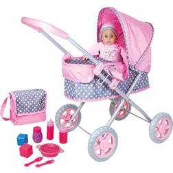 Redbox Lissi Dolls Baby Pram & Soft Baby Set