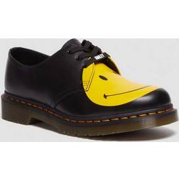 Dr. Martens Herren 1461 Smiley Leder Schuhe in Schwarz/Gelb, Größe: Schwarz/Gelb